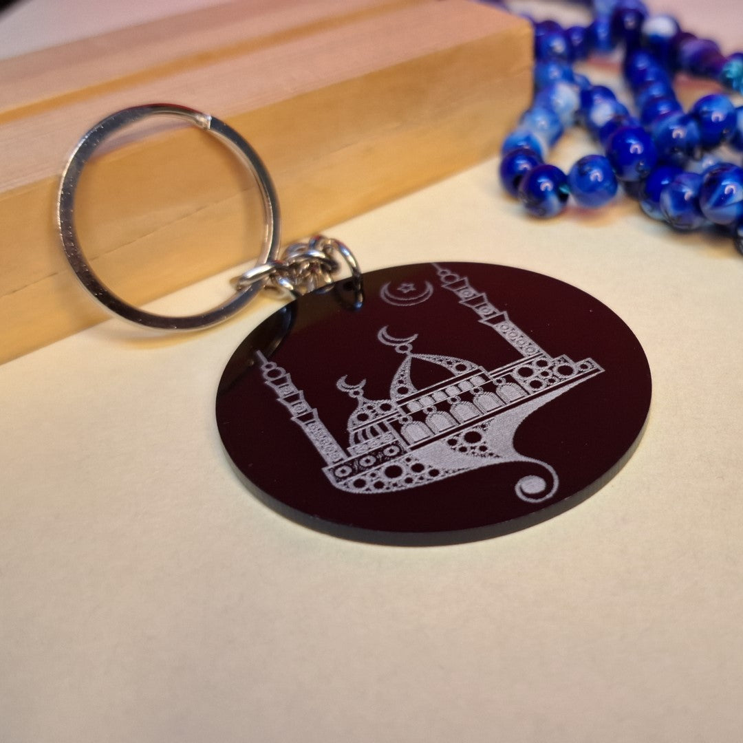 Engraved Keychain |4| Mosque - Zayoons Creativez