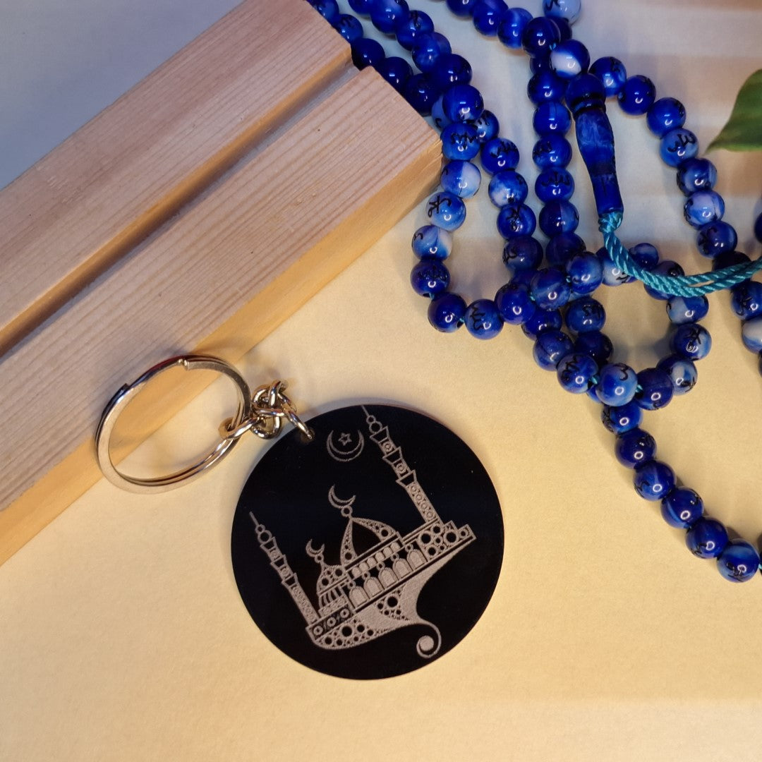 Engraved Keychain |4| Mosque - Zayoons Creativez