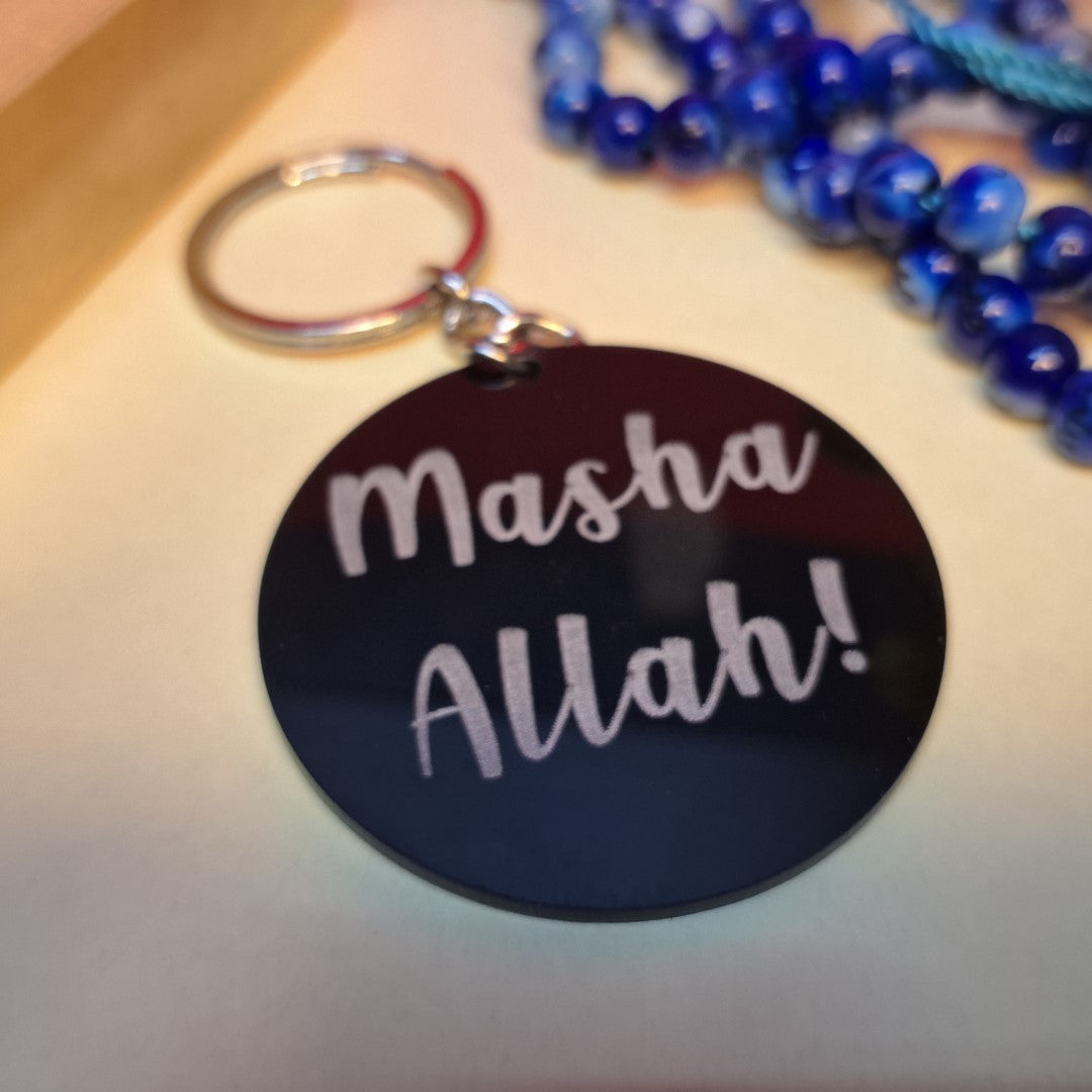Engraved Keychain |2| Masha Allah - Zayoons Creativez