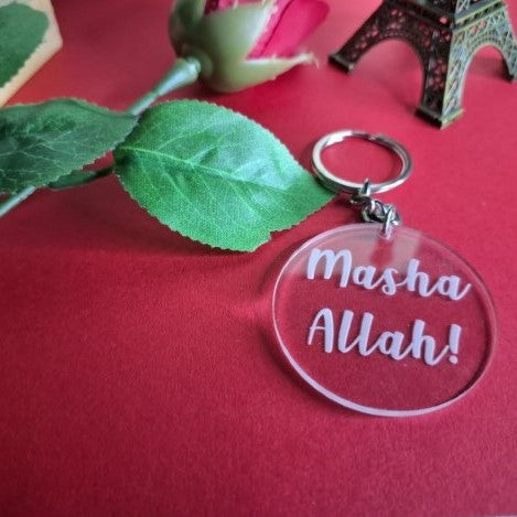 Engraved Keychain |2| Masha Allah - Zayoons Creativez