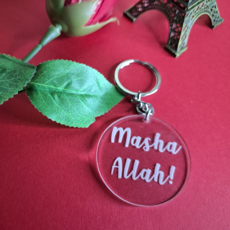 Engraved Keychain |2| Masha Allah - Zayoons Creativez