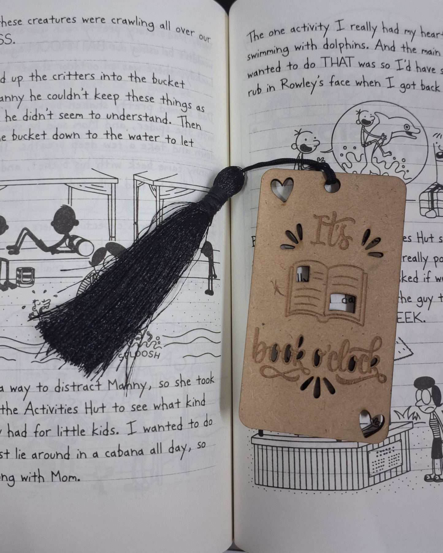 It's book o'clock Bookmark Engraved