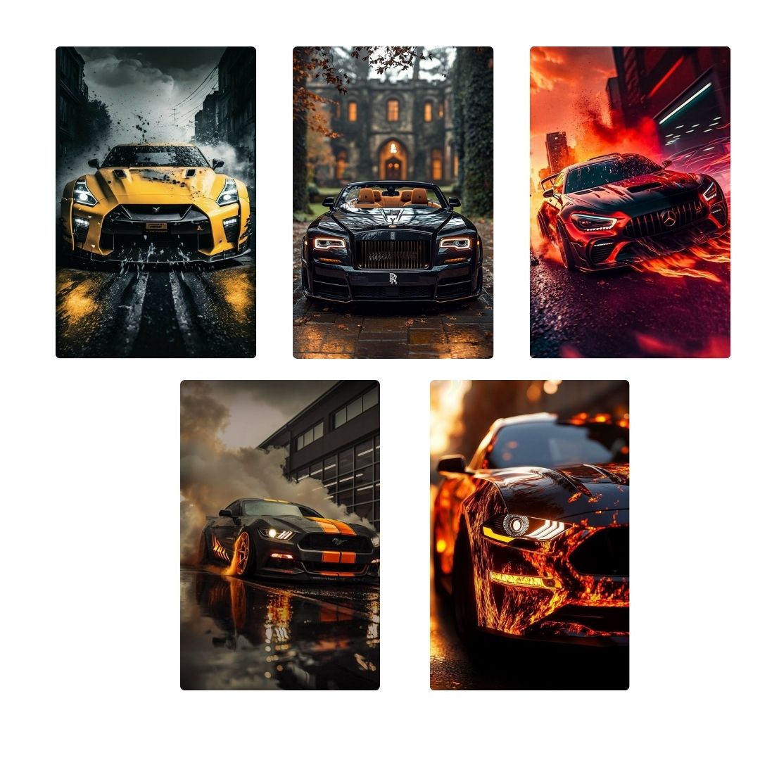 Super Cars Stickers (Pack of 10)