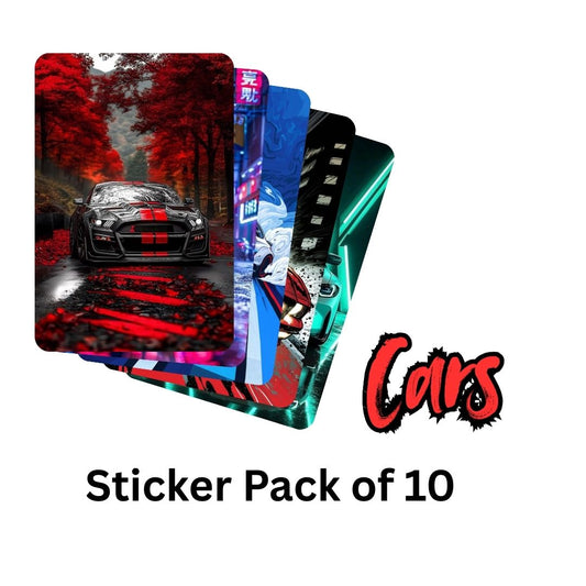 Super Cars Stickers (Pack of 10)