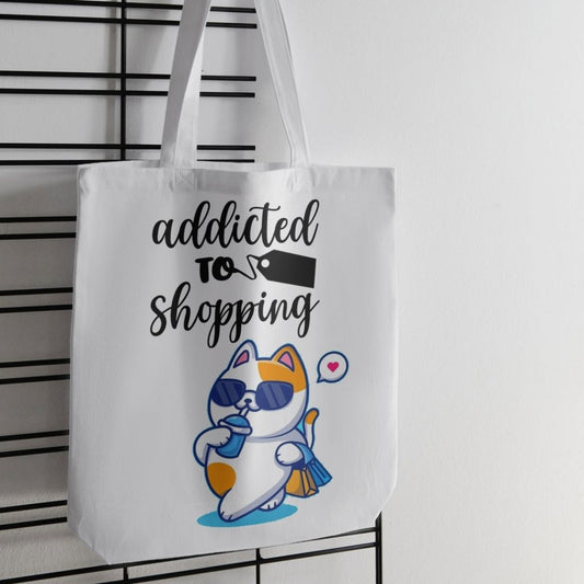 Addictes to Shopping Tote Bag