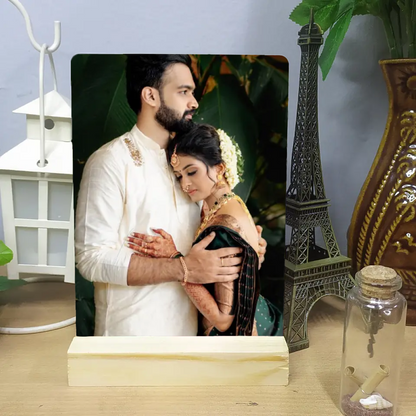 Acrylic Photo with Wooden Base - Zayoons Creativez 