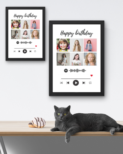 Birthday Spotify Frame - Zayoons Creativez 