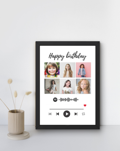 Birthday Spotify Frame - Zayoons Creativez 