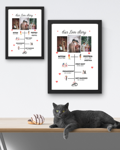Our Love Story Frame - Zayoons Creativez 
